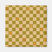 Flowe Checkered Pattern - No. 02 マグネット (正面)