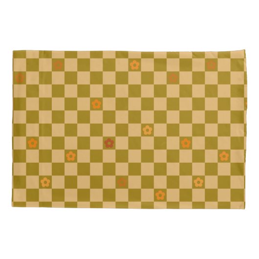 Flowe Checkered Pattern - No. 02 枕カバー (裏面-左)