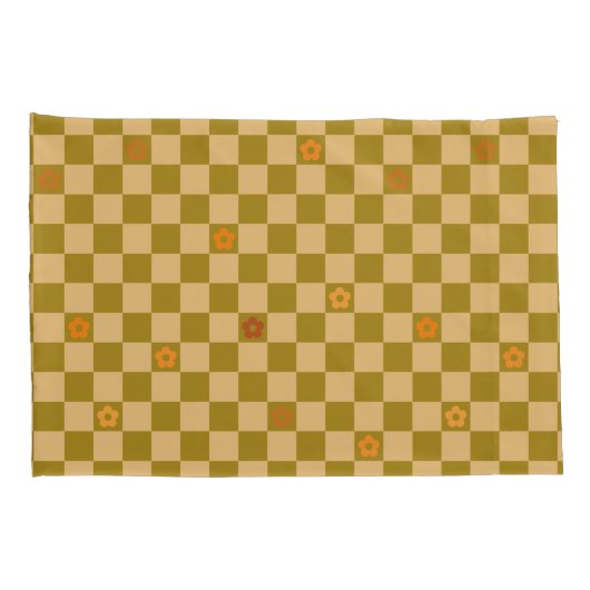 Flowe Checkered Pattern - No. 02 枕カバー (裏面-右)