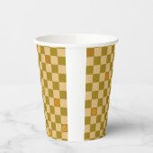 Flowe Checkered Pattern - No. 02 紙コップ (左)