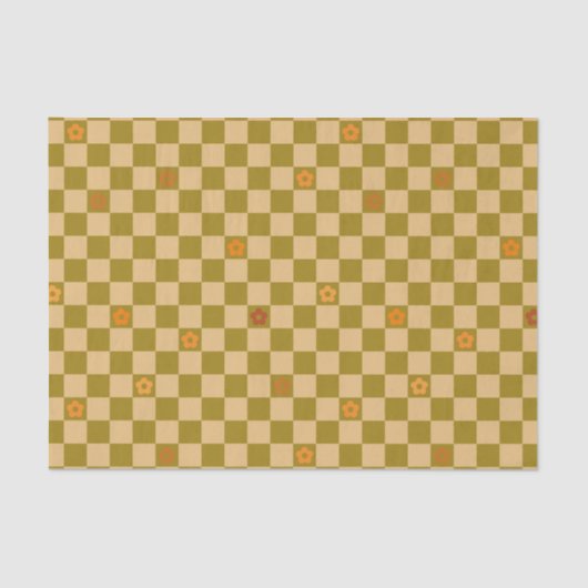 Flowe Checkered Pattern - No. 02 薄葉紙 (正面)