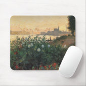 Flowed Riverbank, Argenteuil - Claude Monet - c1 マウスパッド (マウス)