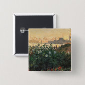 Flowed Riverbank, Argenteuil - Claude Monet - c1 缶バッジ (正面&裏面)