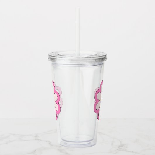 Flower アクリルタンブラー (右)