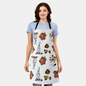 Flower エプロン (着用した状態)