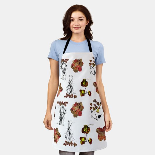  Flower   エプロン (着用した状態)