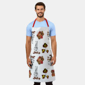 Flower エプロン (着用した状態)