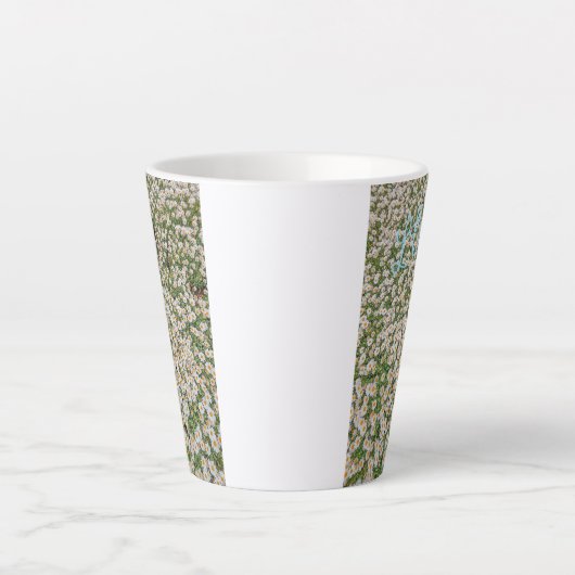 flower　 カフェラテマグ (正面)