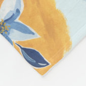 Flower abstract pattern フリースブランケット (角)