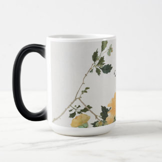 Flower and Bee Nature Art Design モーフィングマグカップ