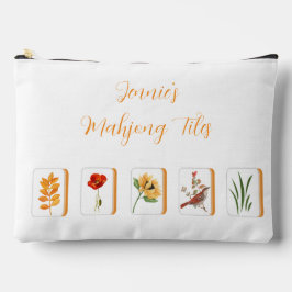 Flower and Bird Bam Mahjong Tile Bag アクセサリーポーチ