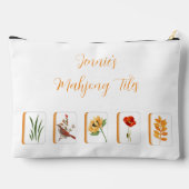 Flower and Bird Bam Mahjong Tile Bag アクセサリーポーチ (裏面)