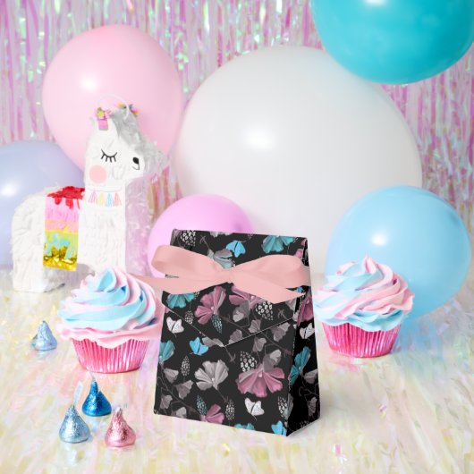 Flower and Butterflies Pattern  フェイバーボックス (パーティー)
