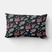 Flower and Butterflies Pattern  ランバークッション (裏面)