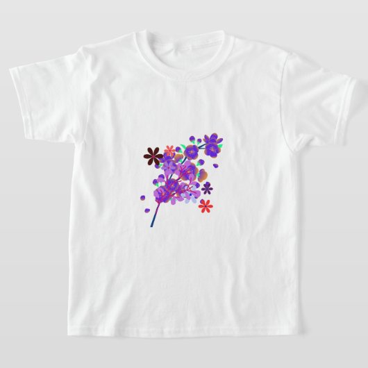 Flower and Leaf Art - Botanical Garden  Tシャツ (レイダウン)