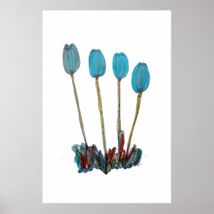 Flower Art Print ポスター
