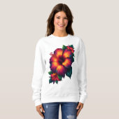 Flower Art Sweatshirt for Women スウェットシャツ (正面フル)