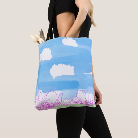 Flower Bag by Heidi トートバッグ (クローズアップ)
