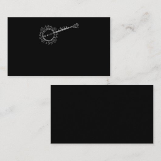 Flower Banjo Country Music Love 名刺 (正面/裏面)