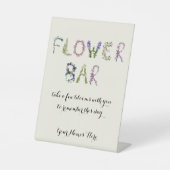 Flower Bar - Bouquet Bar Customizable  台座サイン (正面)