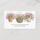 Flower Baskets Garden Center Plant Nursery IGC 名刺 (裏面)