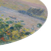 Flower Beds at Vétheuil, Impressionist Landscape カッティングボード (角)