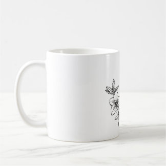 Flower bee ceramic mug  コーヒーマグカップ