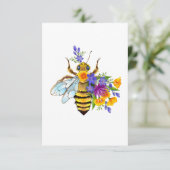 Flower bee with wild plants サンキューカード (スタンド正面)