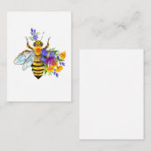 Flower bee with wild plants ノートカード (正面/裏面)