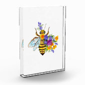 Flower bee with wild plants フォトブロック (左)