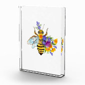 Flower bee with wild plants フォトブロック (右)