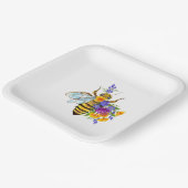 Flower bee with wild plants ペーパープレート (傾斜あり)