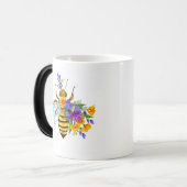 Flower bee with wild plants モーフィングマグカップ (正面左)