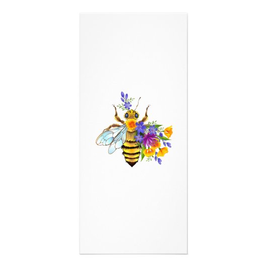 Flower bee with wild plants ラックカード (正面)