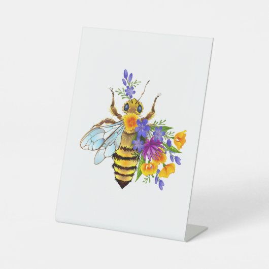 Flower bee with wild plants 台座サイン (正面)