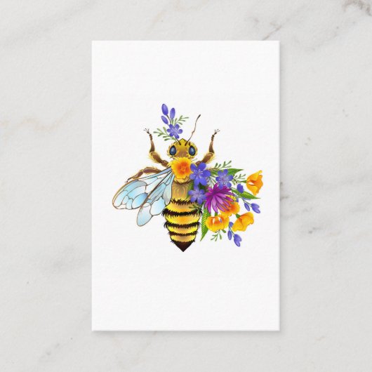 Flower bee with wild plants 名刺 (正面)