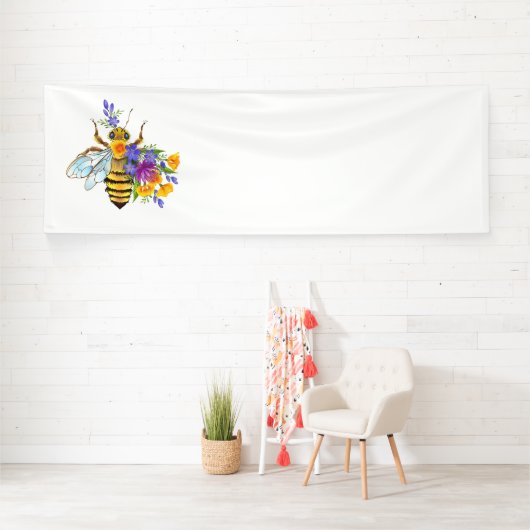 Flower bee with wild plants 横断幕 (インサイチュ)