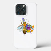 Flower bee with wild plants Case-Mate iPhoneケース (裏面)