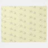 flower blanket フリースブランケット (正面(横))