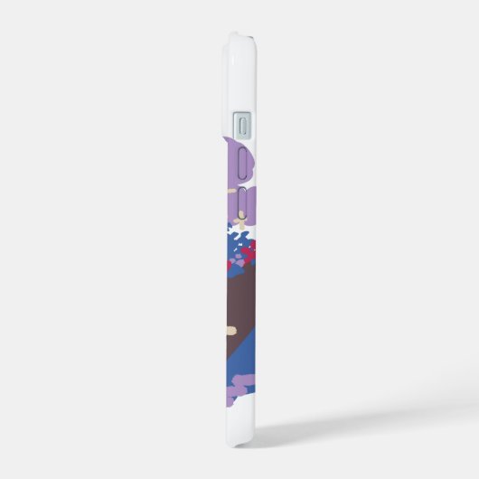 Flower Boat Penguin iPhone 15ケース (左側面)