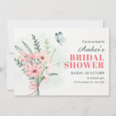 Flower bouquet 招待状 (正面)