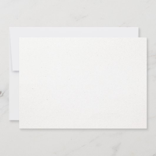 Flower bouquet 招待状 (裏面)