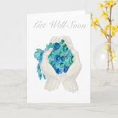 Flower Bouquet Get Well Card カード (黄色い花)