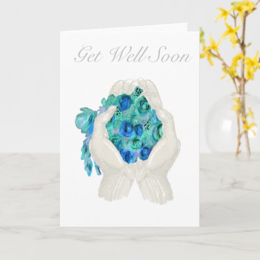 Flower Bouquet Get Well Card カード (黄色い花)