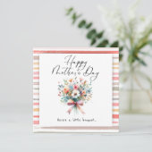 Flower bouquet Happy Mother’s Day 招待状 (スタンド正面)