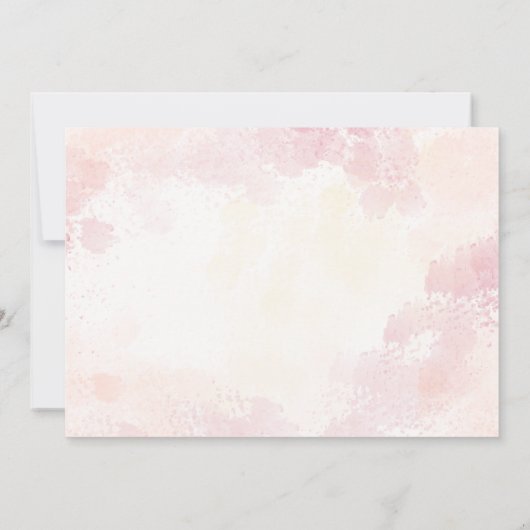 Flower bouquet tulips birthday 招待状 (裏面)