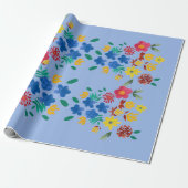 Flower bouquet wrapping paper ラッピングペーパー (アンロールド)