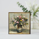 Flower Buque Oil Painting Still Life 招待状 (スタンド正面)