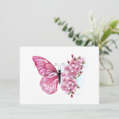 Flower Butterfly with Pink Sakura エンクロージャーカード (スタンド正面)