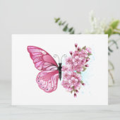 Flower Butterfly with Pink Sakura カード (スタンド正面)